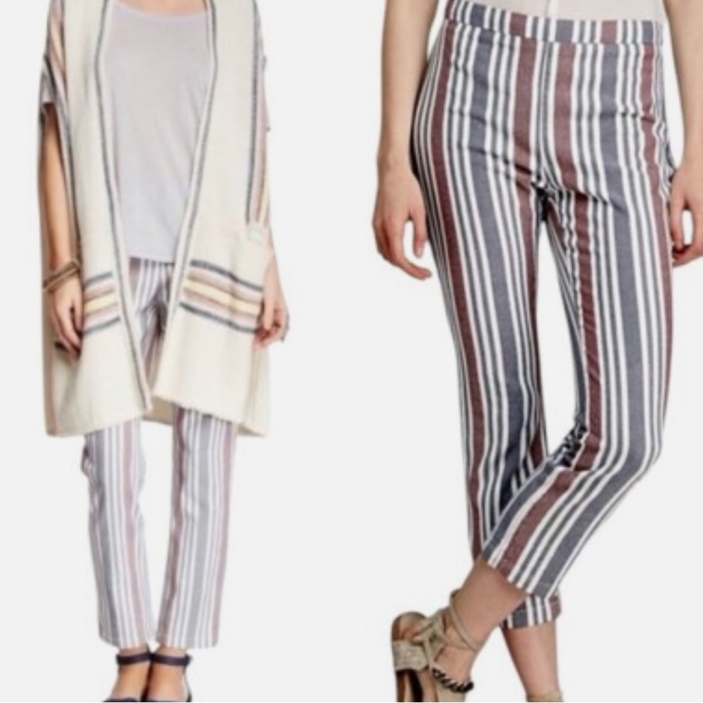 Free People: Mod Striped Linen Pants